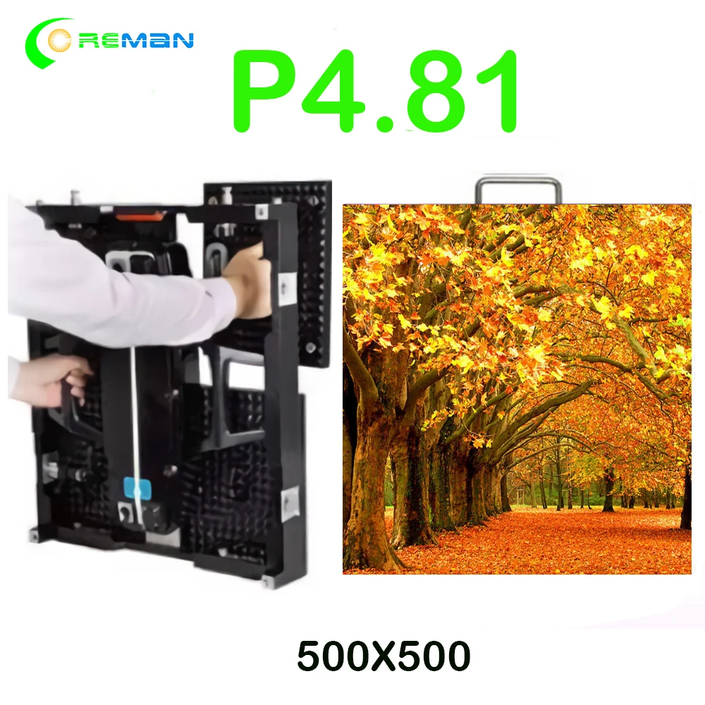 Фронтальная настенная подвесная ферма p4.81 для сцены светодиодный шкаф 500x500 мм