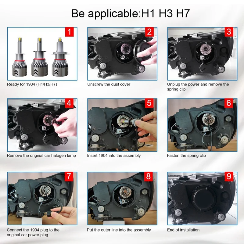 60 Вт 9600LM 360 H10 H1 H3 H7 H11 H9 H8 автомобиля 8-гранная светодиодный фары лампы Противотуманные фары лампы 9005 9006 H7 Автомобильный светодиодный налобный фонарь комплект