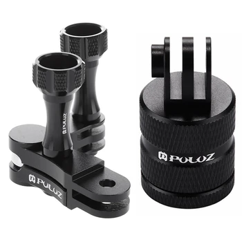 

Puluz 1pcs Ball Joint Set Mount Adapter Holder & 1pcs 1/4 Inch Screw Hole Tripod Mount Cnc Adapter for Gopro