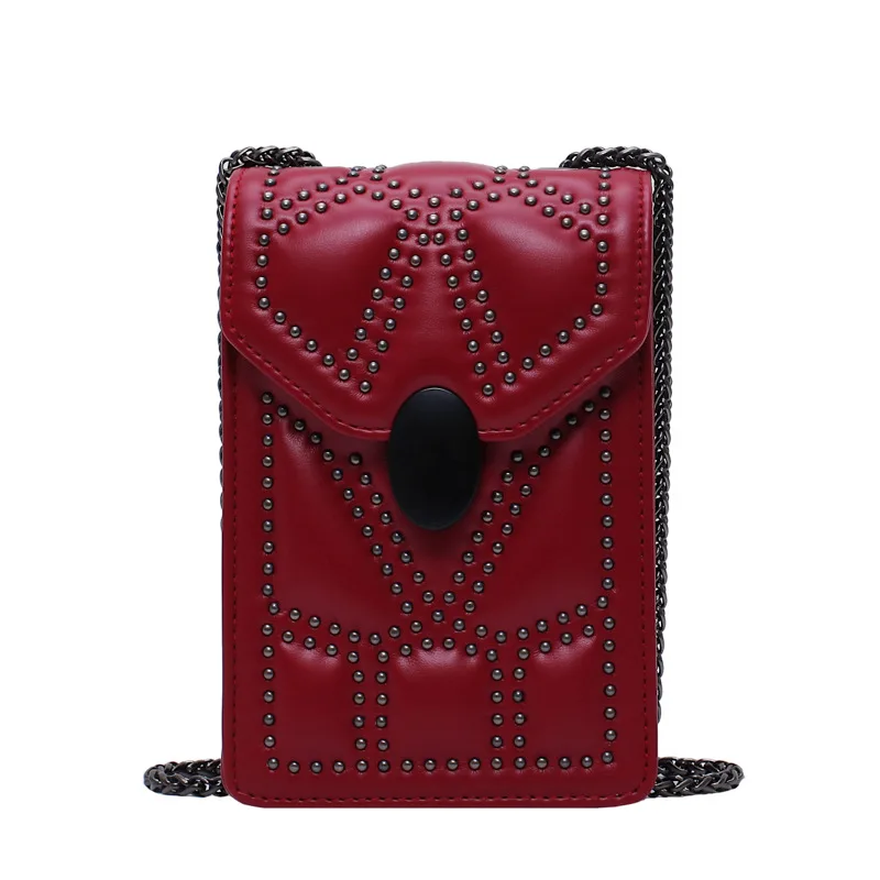 

Chain Bag WOMEN'S Messenger Bag Retro Versatile INS WOMEN'S Bag Autumn And Winter New Style 2019 chao wang Red Shoulder Bag Phon