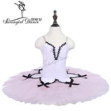 Балетный костюм-пачка из 7 слоев тюля для выступлений балерины-арлекина для девочек; балетная пачка; танцевальный костюм; платье; 18004