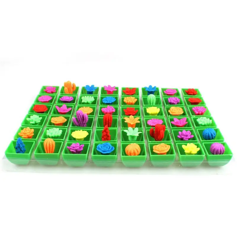 48pcs Expanded Flower Pots Creative Plants Toys Soaking Water Expansion New Exotic Growing Toys Party Favors Fun Toy for Kids