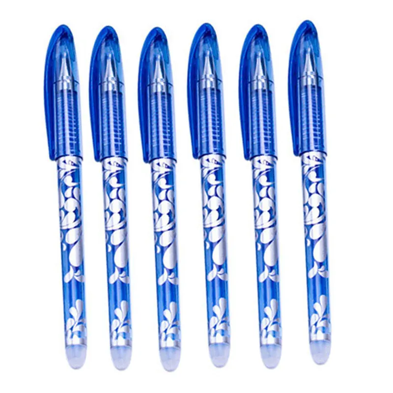 

DELVTCH 3pcs and 6pcs Set Erasable Pen 0.5mm Blue Black Ink Gel Pen for Office School Supplies Student Writing Stationery Pens