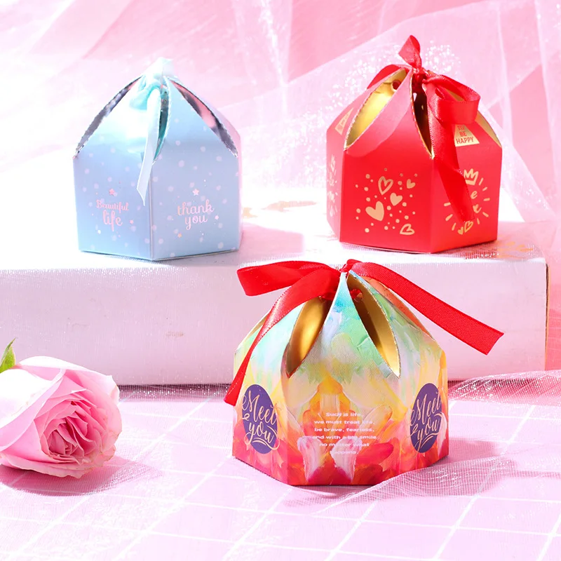 MissYe Store Рождественское украшение коробка Свадебная креативная Подарочная коробка для ювелирных изделий на заказ коробка конфет с лентой