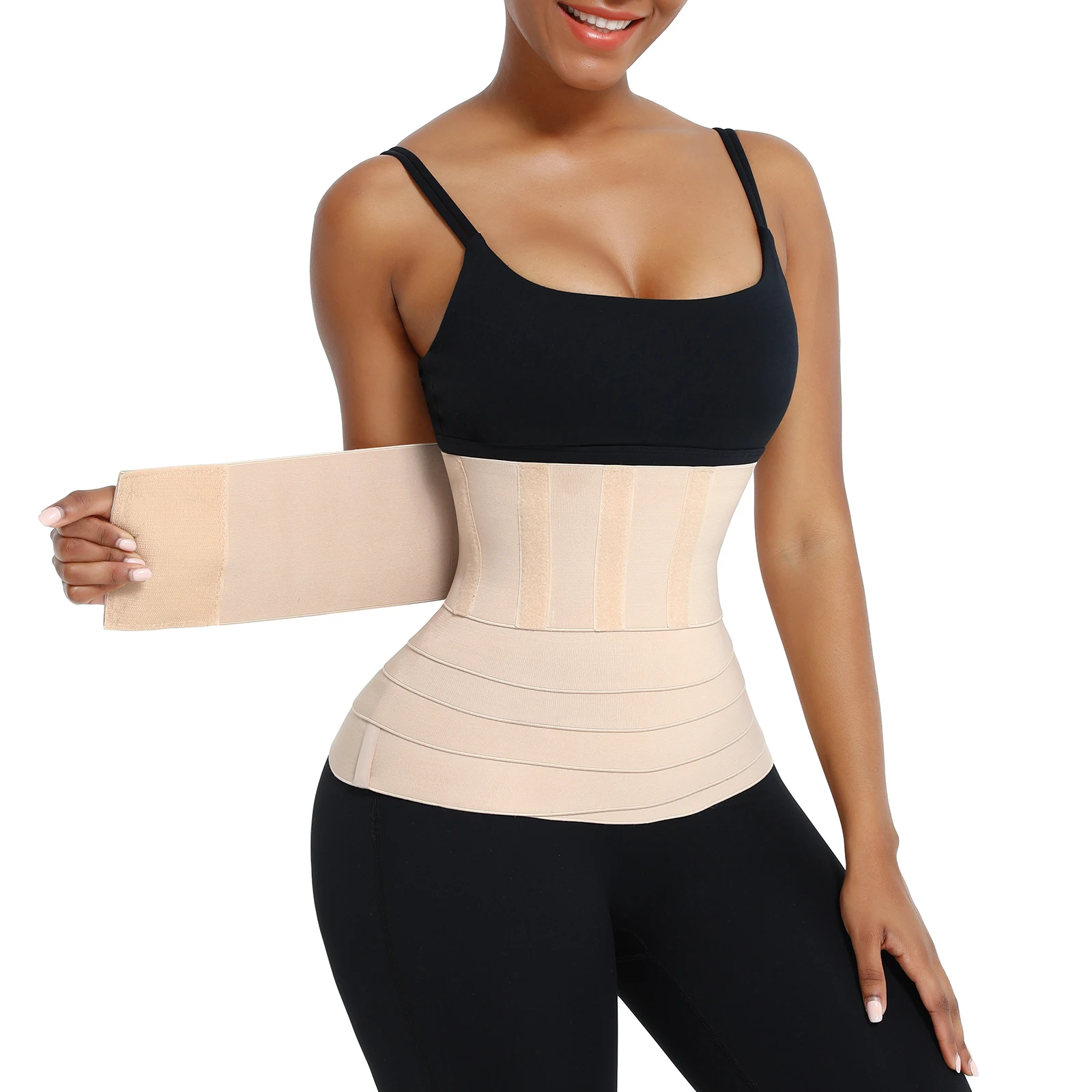 Snatch Me Up Bandage Wrap Waist Trainer Trimmer Belt Women Slimming Tummy Wrap Body Shaper Corset Top Stretch Bands Shapewear plus size shapewear