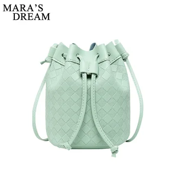 

Mara's Dream 2020 New Spring Female Bag Solid Color Shoulder Bag Pattern Crossbody Bucket Bag