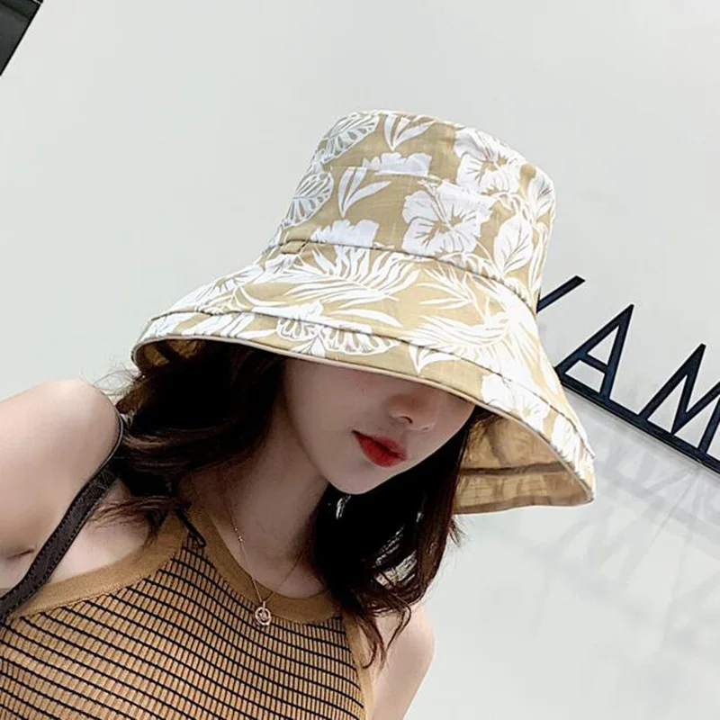 Шляпы для женщин, шляпа от солнца, двойная, Chapeau Femme Ete, боковая Складная пляжная шляпа от солнца, милая, универсальная, Пляжная, с широкими полями, солнце