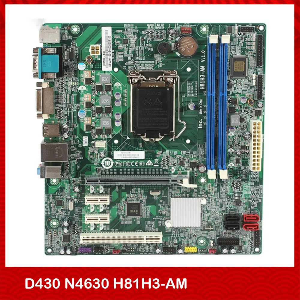 Настольная материнская плата для ACER D430 N4630 H81H3-AM V1.0 H81 полностью протестировано