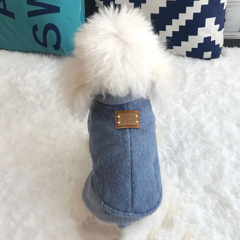 Теплая одежда для собак для маленьких собак, ветрозащитная зимняя куртка для собак, кашемировая одежда для щенков, жилет, одежда для чихуахуа