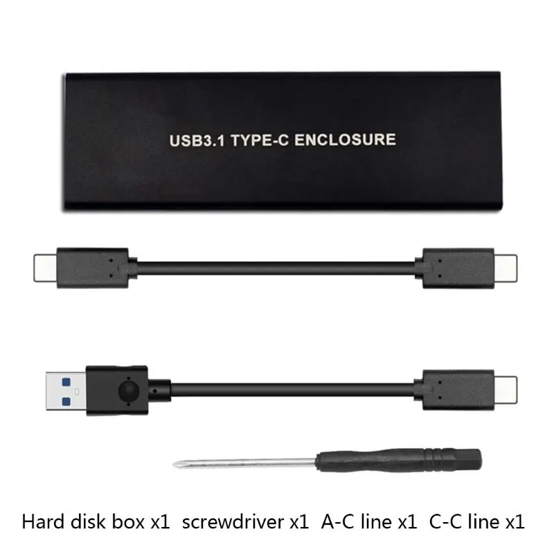 USB3.1 type-C для NGFF M.2 Key-M жесткий диск коробка PCIE адаптер корпус
