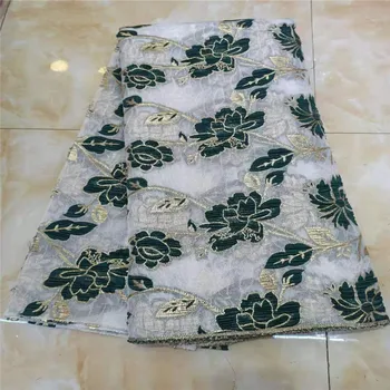 

African Sequins Tulle Mesh Lace Fabric Brocade Latest French Net Lace Fabric High Quality Guipure Nigerian Embroidery Lace