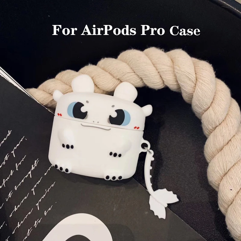 style1 Милые Волшебные ночь с мультяшками силиконовый чехол для Apple AirPods Pro крышка наушники защиты чехол зарядным устройством одежда Funny Dragon - Цвет: style1