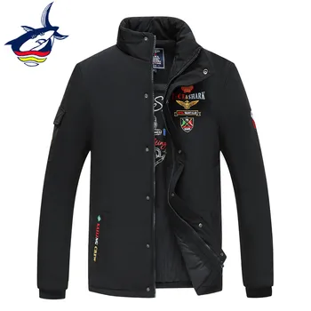 

Fashion Brand Tace & Shark Men's Jackets 4XL Stand Collar Windproof Thick Warm Cotton Liner Parkas Male Coat Outerwear