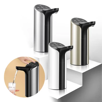 

Sterile Portable Electronic Drinking Water Bottle Pump Outdoor Home Universal Type 12.5x17cm USB Charging Water Dispenser
