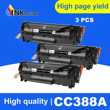 

INKARENA 3PCS CC388A 88A Black Toner Cartridge Replacement Compatible For HP LaserJet P1007 P1008 Pro M1136 M1213nf Printer