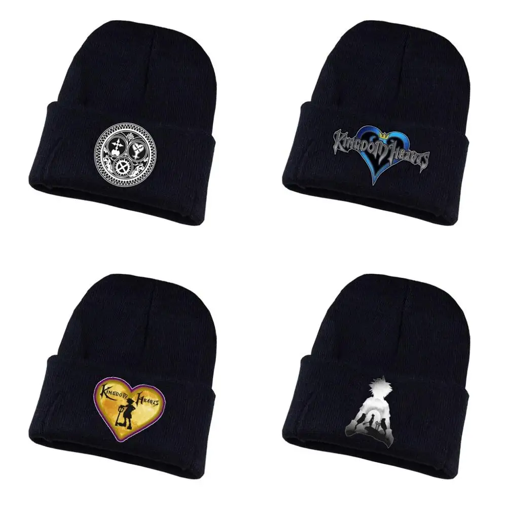 

Anime Kingdom Hearts Knitted hat Cosplay hat Unisex Print Adult Casual Cotton hat teenagers winter Knitted Cap