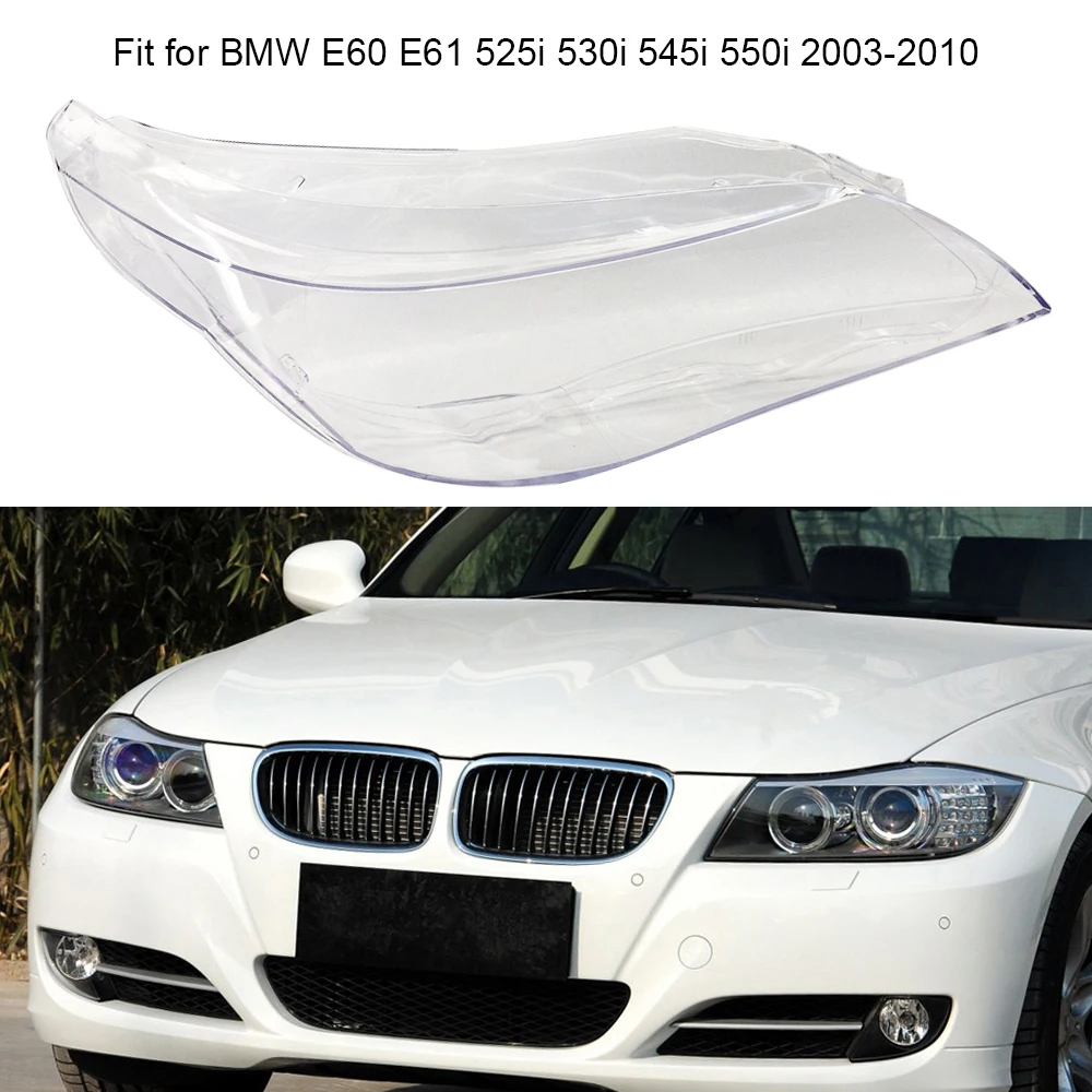 Уникальный для BMW E60 E61 525i 530i 545i 550i 2003-2010 GZ. B010 одна пара L& R фара Прозрачная крышка передние фары линзы