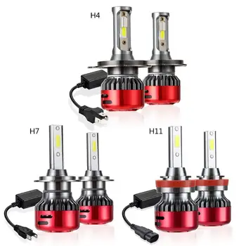 

1Pair Car Headlights LED H4 H7 H11 Lights Bulbs 12000LM DC9-30V Auto Fog Lamp E7CA