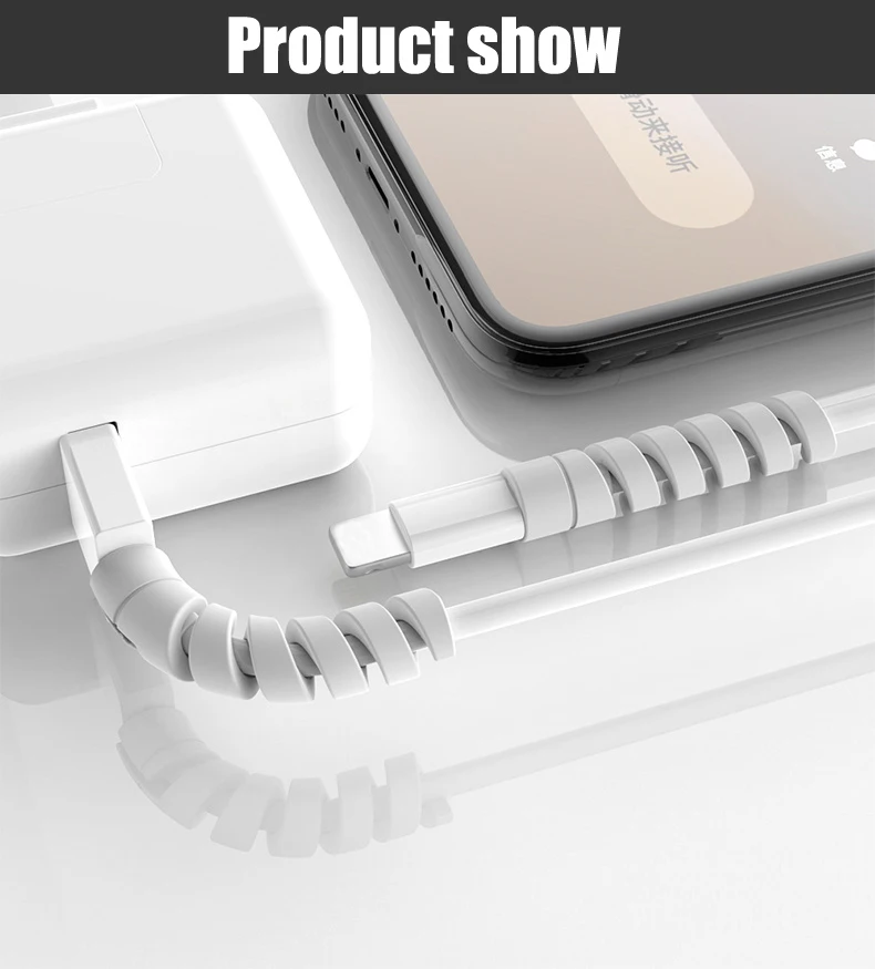 2 шт./партия Защитная крышка для зарядного кабеля для Apple IPhone 8 X USB кабель для зарядного устройства Шнур восхитительный и милый