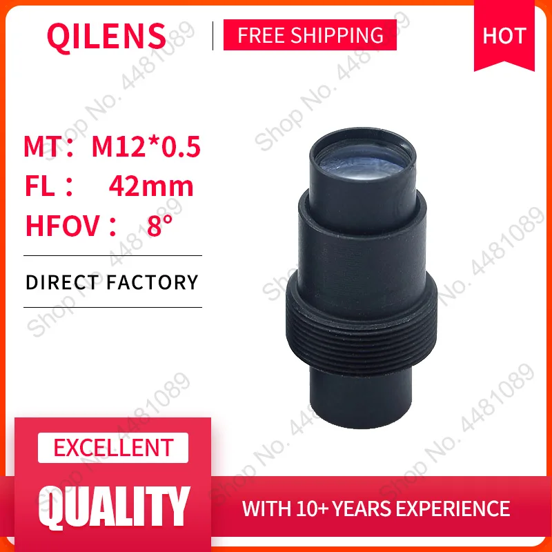 

QILENS 2.0 Megapixel HD M12 Mount FL 42mm Board Lens for CCTV Long Viewing Security Camera Manual Focus