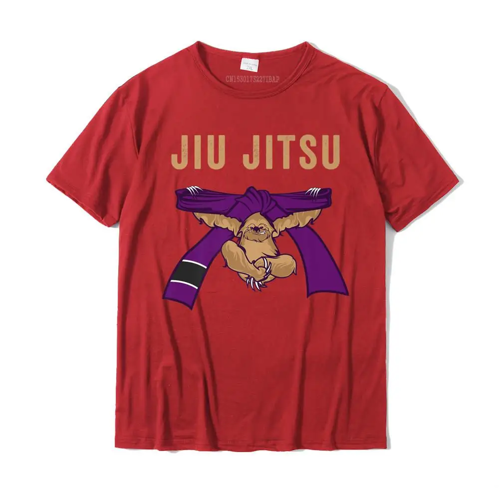  Classic Tees Designer Short Sleeve Mens T-Shirt TpicOriginaltitle Printed On VALENTINE DAY Top T-shirts Round Neck Jiu Jitsu Sloth Shirt for BJJ Cool Purple Belt__MZ14936 red