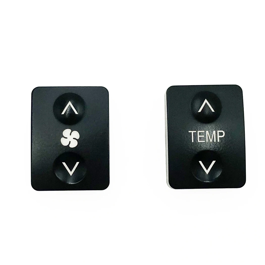 Przełącznik do panelu klimatyzacji ESIRSUN osłona przycisku przycisk sterowania temperaturą Cap pasuje do Toyota Corolla 55905-02130 55905-02140