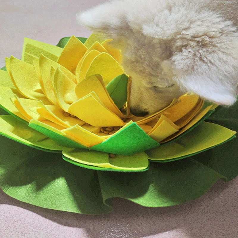 

Pet Sniffing Mat Dog Weight Loss Mat Slow Food Mat Looking for Food Lotus Mat