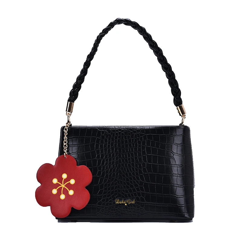 

Crocodile Pattern Leather Shoulder Bags for Women 2020 Designer Lady Flower Armpit Bag Female Travel Fashion Handbags Hand Bag