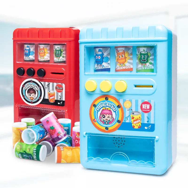 HUANUO детский торговый автомат с монетным управлением, торговый автомат для освещения и музыкальных напитков, детские игрушки для дома