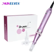 Проводная ручка Dr M7 с 2 шт., 12 игл, профессиональная Дерма ручка для лица Dr. Pen, полуперманентный макияж, мезо, микро-машинка