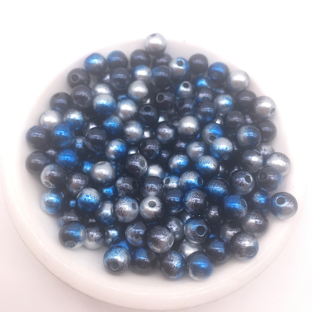 Dia 4/6/8/10mm 30-200pcs Acrylic Round Pearl beads Loose Pearl Beads for Necklace Bracelet DIY Jewelry Making