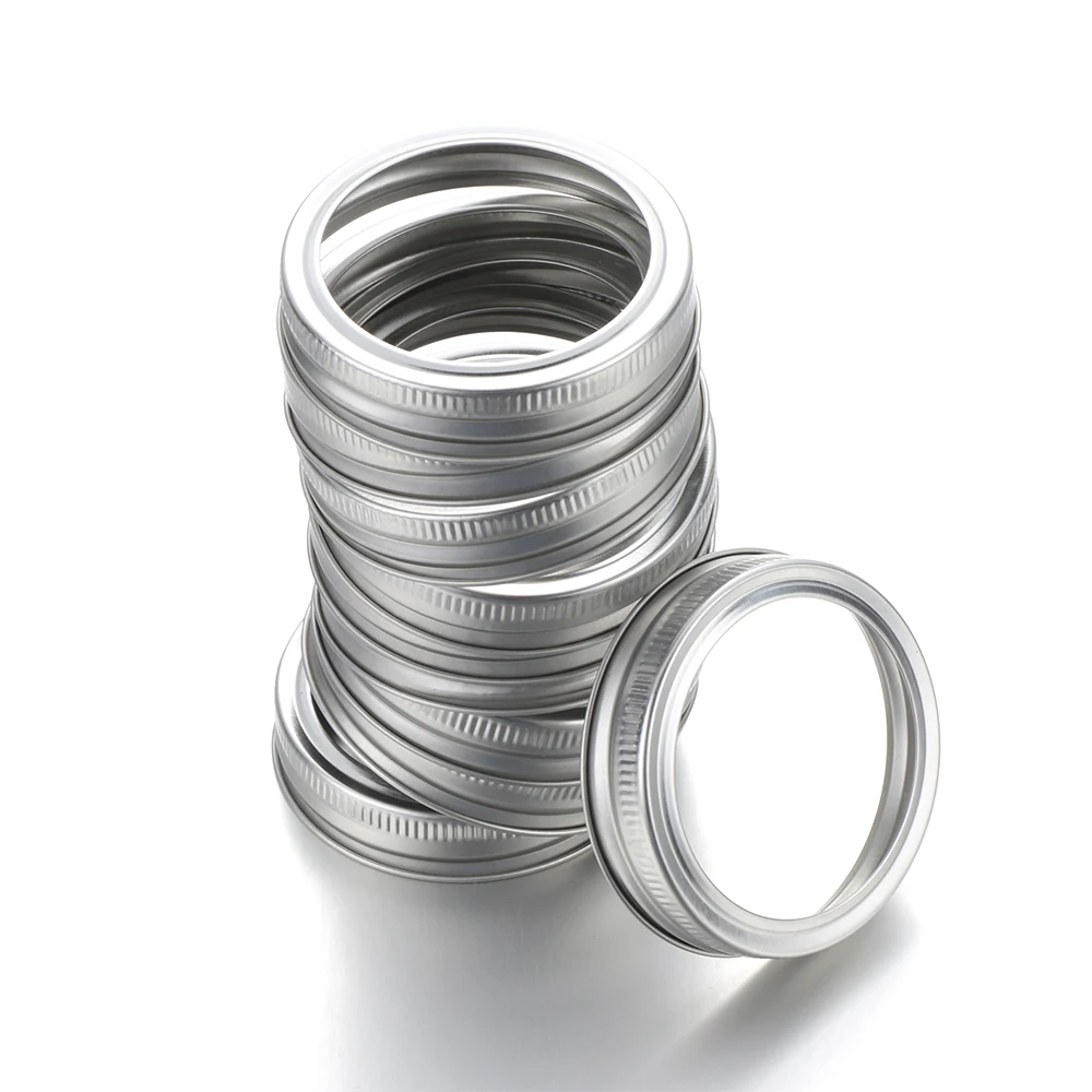 Canning Lids Leak-Proof Wide Mouth Mason Jar Lids Tinplate Jar Caps Home Kitchen Food Storage Accessories 10Pcs/Pack