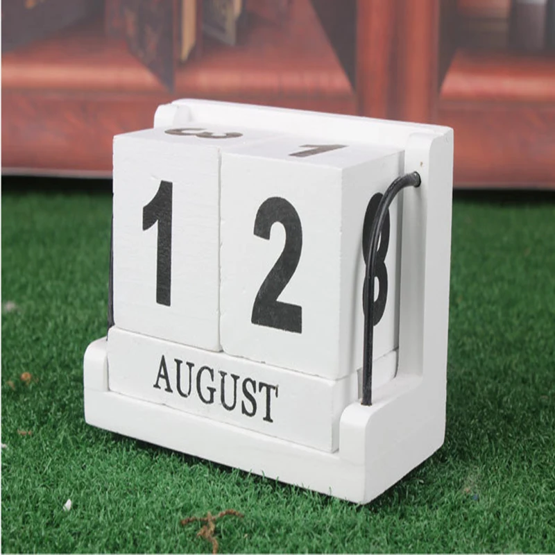 

Decoration Manual Log Perpetual Calendar Study Desktop Combination Small Desk Calendar Home Daily Decorations Crafts