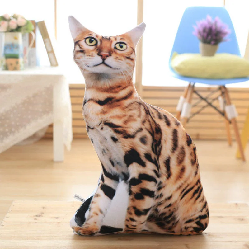 5 3D моделирование кошка подушка милый кот моющаяся короткая плюшевая декоративная подушка для дома мультфильм детский подарок стул подушки для дивана - Цвет: 5