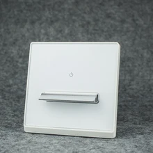 

Avoir Wall Light Switch White Black Glass Panel Gray Gold Momentary Reset Button Switch 2 Way Toggle Switch With LED Indicator