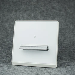 Avoir Wall Light Switch White Black Glass Panel Gray Gold Momentary Reset Button Switch 2 Way Toggle Switch With LED Indicator
