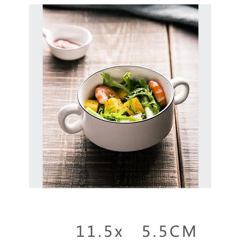 MODEL F Контейнер для еды Vajilla titigela тарелка для тарелок лапша Ramen посуда Mutfak Malzemeleri керамическая тарелка для супа для столовой бара кухонная чаша - Цвет: MODEL F