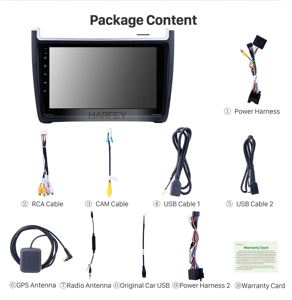 Clearance Harfey 2Din 9"Android 8.1/9.0 Car Radio GPS Head Unit For 2012-2015 VW Volkswagen Polo 4-Core Multimedia Player 14 Clearance Harfey 2Din 9"Android 8.1/9.0 Car Radio GPS Head Unit For 2012-2015 VW Volkswagen Polo 4-Core Multimedia Player 14