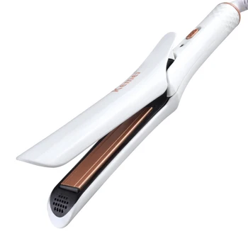 

Professional Hair Straightener Ceramic Tourmaline Flat Iron Straight Hair Salon Stick Splint Styling Iron Fast Heating KM-390