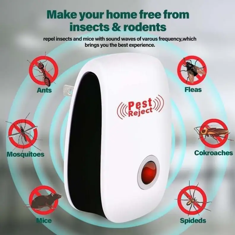 

Ultrasound Electronic Mosquito Repellent Household Insect Mice Repeller Electronic Repellent Rodent Cockroach Suppressor