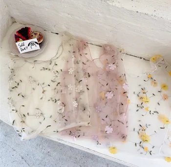 

Dropship Female Flower Embroidery Hand Bag Organza Casual Tote Mesh Shopping Bags Woman Handbags Shoulder Messenger Bag Fashio