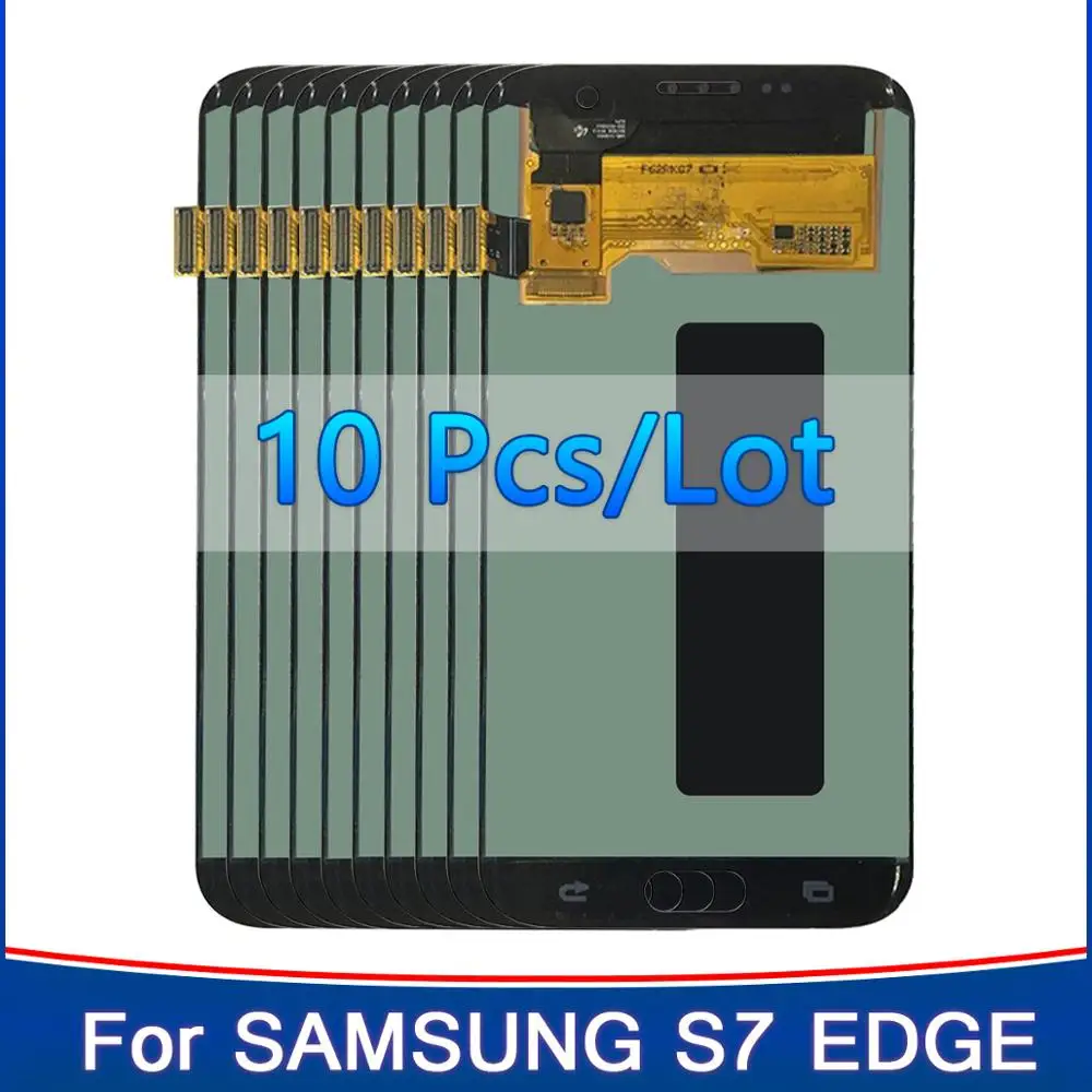 10 шт./лот оригинальный 5 ''экран для SAMSUNG Galaxy S7 edge ЖК-дисплей G935F SM-G935FD сенсорный