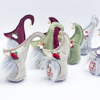 

Home Decor Desktop Christmas Santa Claus Plush Doll Christmas Home Decoration Ornaments Novelty Party Festive Decor Accessories