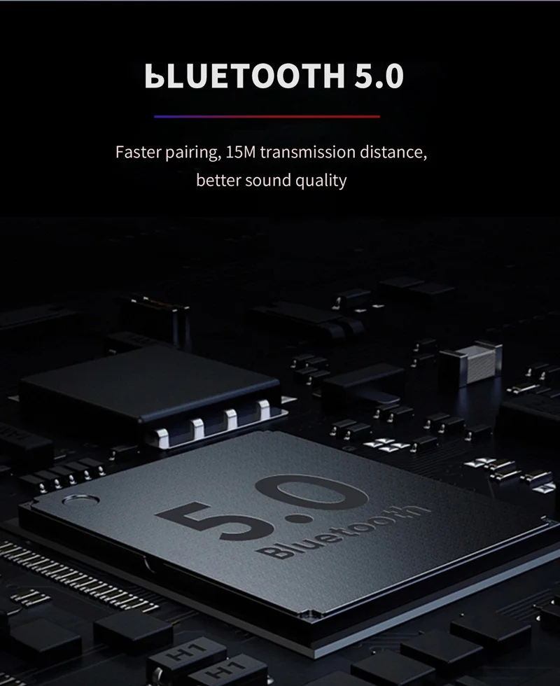 LEORY DT-5 TWS bluetooth 5,0 Наушники Hi-Fi высокой четкости вызова CVC8.0 Шум шумоподавления Беспроводной наушники 2000 мА/ч, Мощность банк гарнитура
