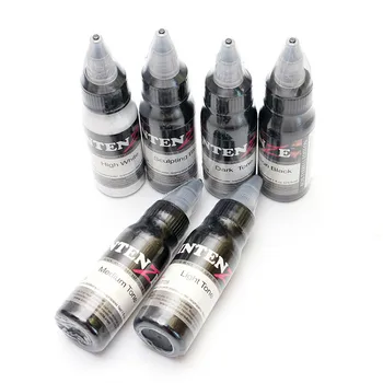 

6pcs Tattoo Ink Set Paint Pigment Professional Pernament Makeup Tattoo Ink for eyebrow eyeliner lip total InkTattoo Supplies