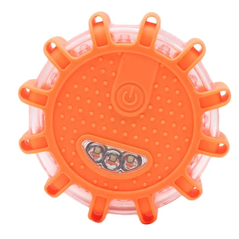 

Mini 15 LED Adsorption Emergency Safety Road Flare Flashing Warning Light Magnetic Base Disc Beacon For Car Truck Boat