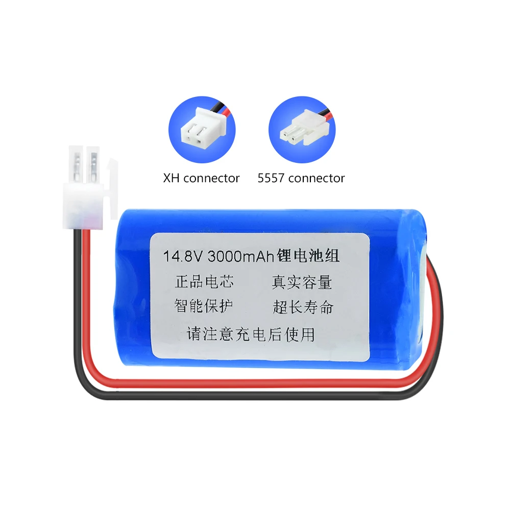 14,8 V 3000mAh литиевая 18650 батарея(4 шт 18650 литий-ионная батарея) перезаряжаемая с XH 2,54 мм или 5557 разъем для радиоуправляемых игрушек