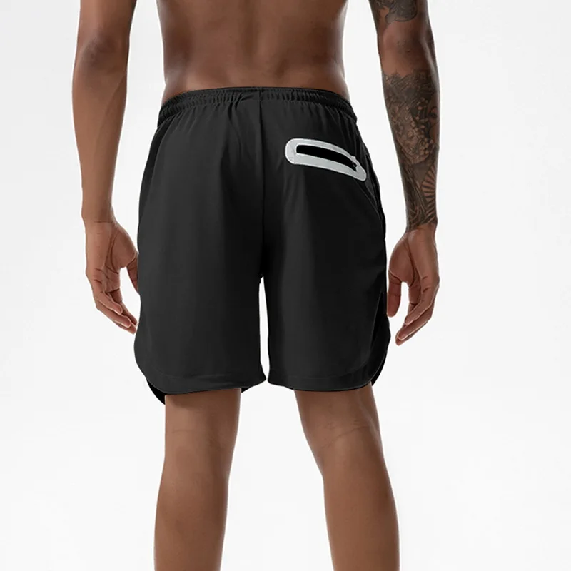 90% OFF DIHOPE 2020 Brand Gym Print Shorts Men 2 in 1 Running fitness drawstring Shorts Security Pockets Shorts  Quick Drying Sportswear