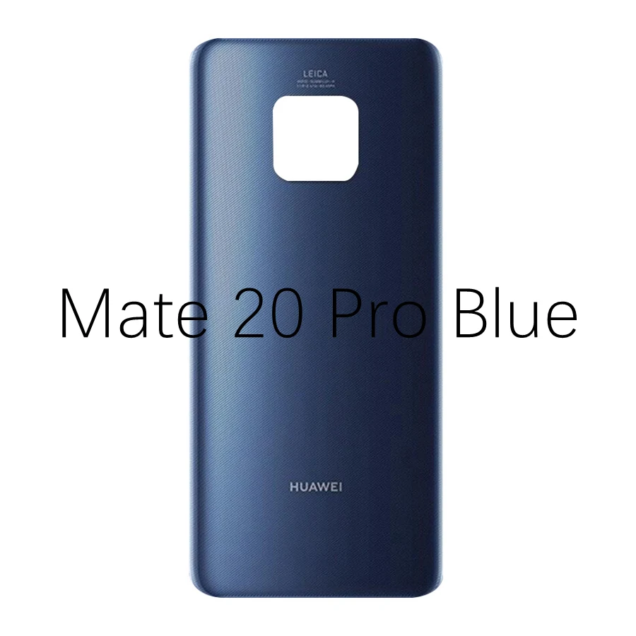 Для huawei mate 20 Pro крышка для батареи Задняя стеклянная панель Задняя Дверь Корпус чехол для huawei mate 20 Lite Крышка для батареи mate 20 окно - Цвет: Mate20 Pro Blue