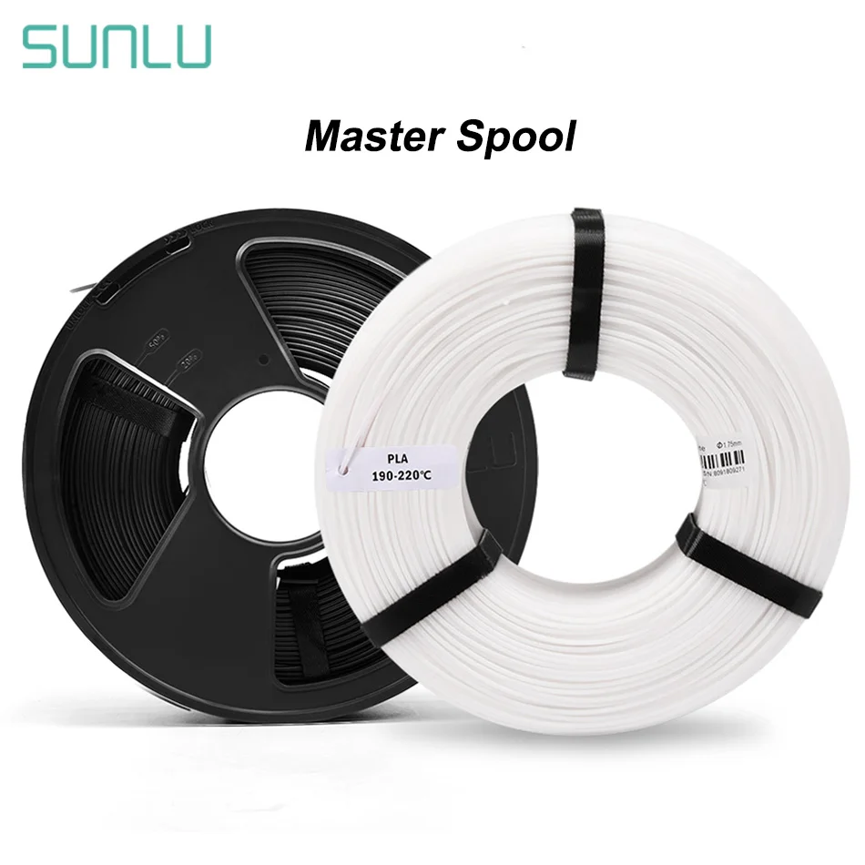 

SUNLU 1.75 PLA Filament Refills Master Spool 3D Printer Filament 1KG Reuseable 3D Printing Material Spools Fast Shipping